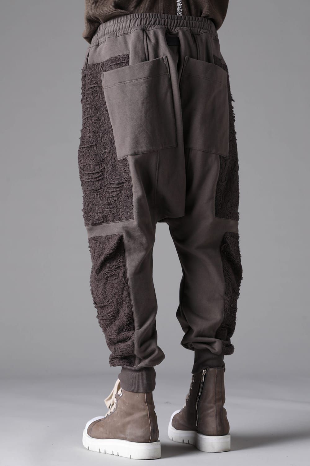 《2026AW先行予約》Paneld Sarrouel Easy Pants"Black / Khaki" / パネルサルエルイージーパンツ"ブラック/カーキ"