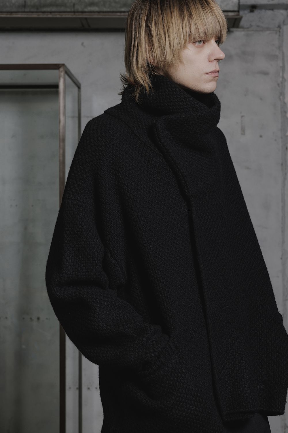 1.5G Snap Cardigan "Black" / 1.5Gスナップカーディガン"ブラック"