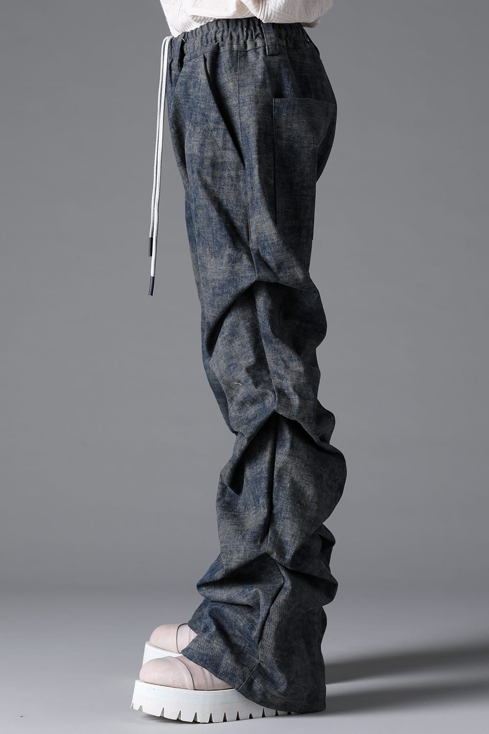 《2026SS先行予約》Blended Shades Denim Tuck Bootscut Pants"D.verdigris / L.verdigris /Steel Blue"/ ブレンデッドシェイドデニムタックブーツカットパンツ"ダークベルディグリ/ライトベルディグリ/スティールブルー"