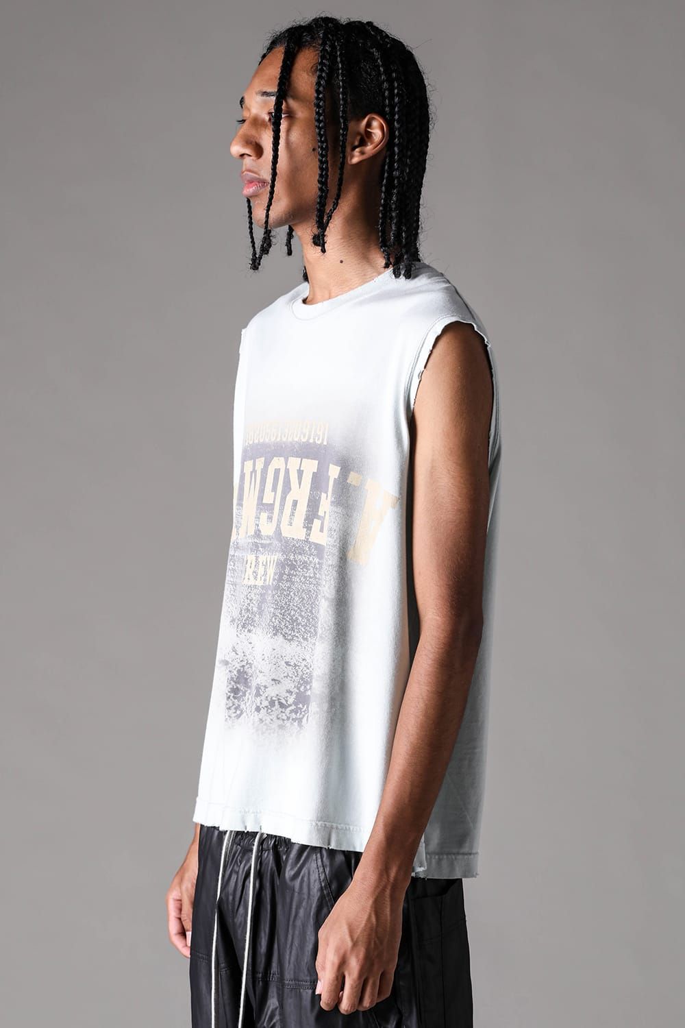 《2027SS先行予約》AFRGMNT Short Tank "Burnt Black / Ecru / Smoky Indigo / Ash Mint " / AFRGMNT ショートタンク"バーントブラック / エクリュ /スモーキーインディゴ /アッシュミント"