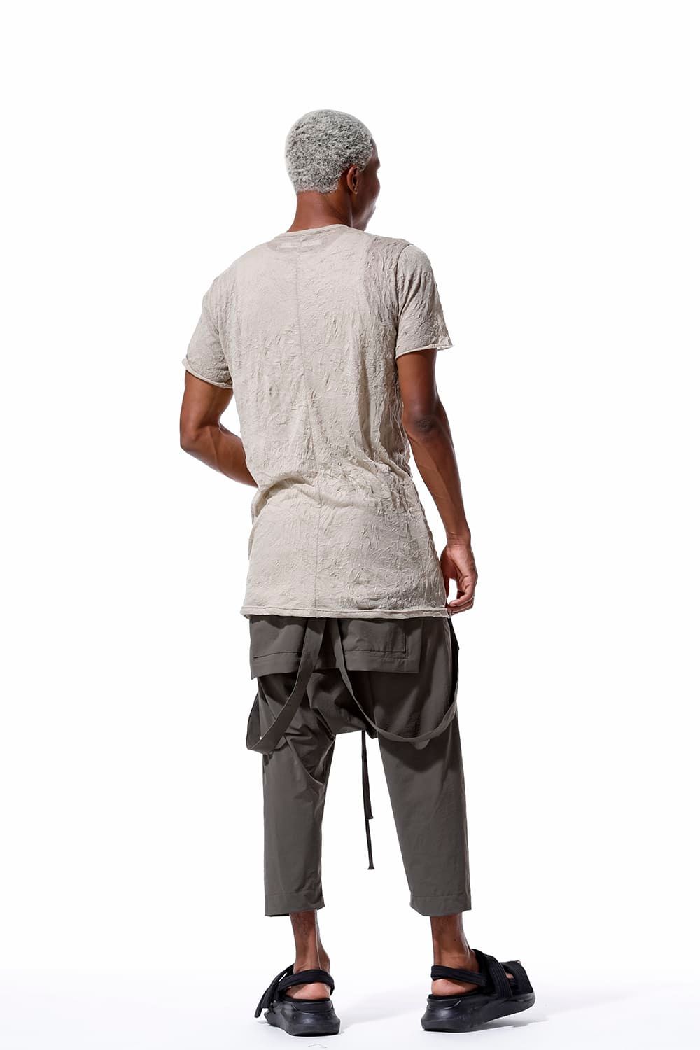 《2026SS先行予約》Gauze Washer Crew Neck Tee "Black/White/Ivory/Beige/Grey"/ガーゼワッシャークルーネックTee"ブラック/ホワイト/アイボリー/ベージュ/グレー"