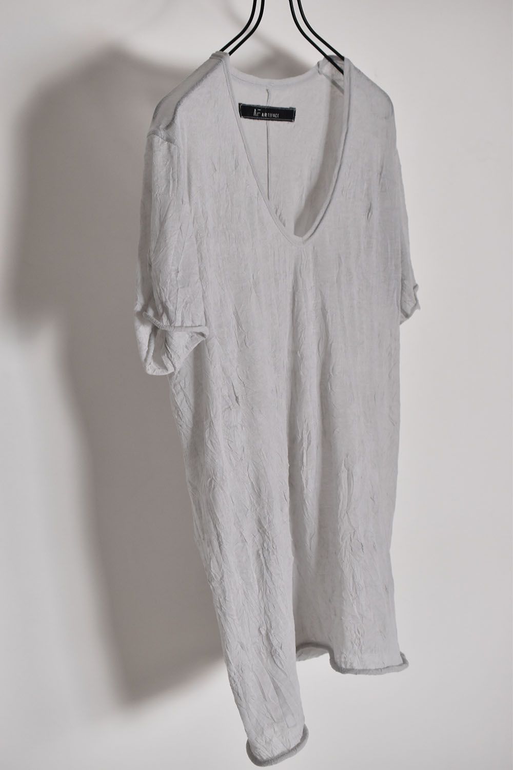 《2026SS先行予約》Gauze Washer V Neck Tee"Black/White/Ivory/Beige/Grey" / ガーゼワッシャーVネックTee"ブラック/ホワイト/アイボリー/ベージュ/グレー"