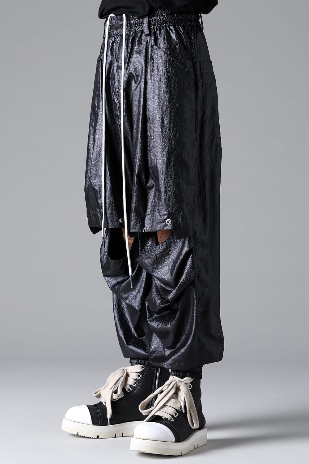 《2026SS先行予約》Front Tuck wide Jogger Pants"Black " /フロントタックワイドジョガーパンツ"ブラック"