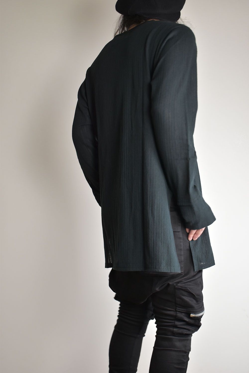 Base Layer Round Neck"Black"/ベースレイヤーラウンドネック"ブラック"