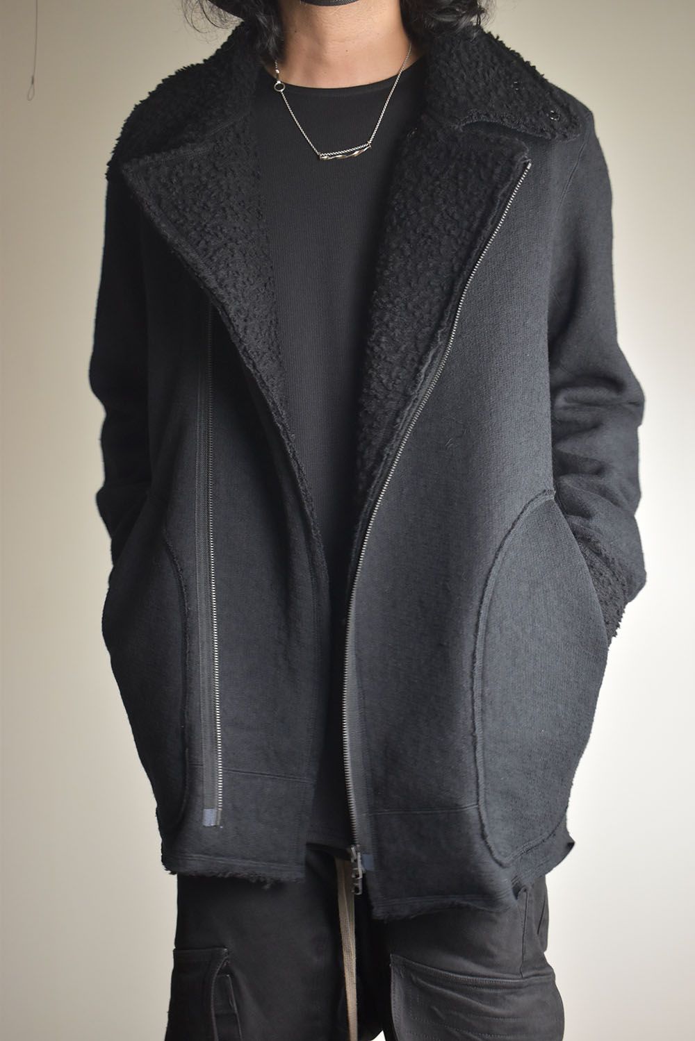 Dread Boa Zip Up Jacket"Black" / ドレッドボアジップアップジャケット"ブラック"