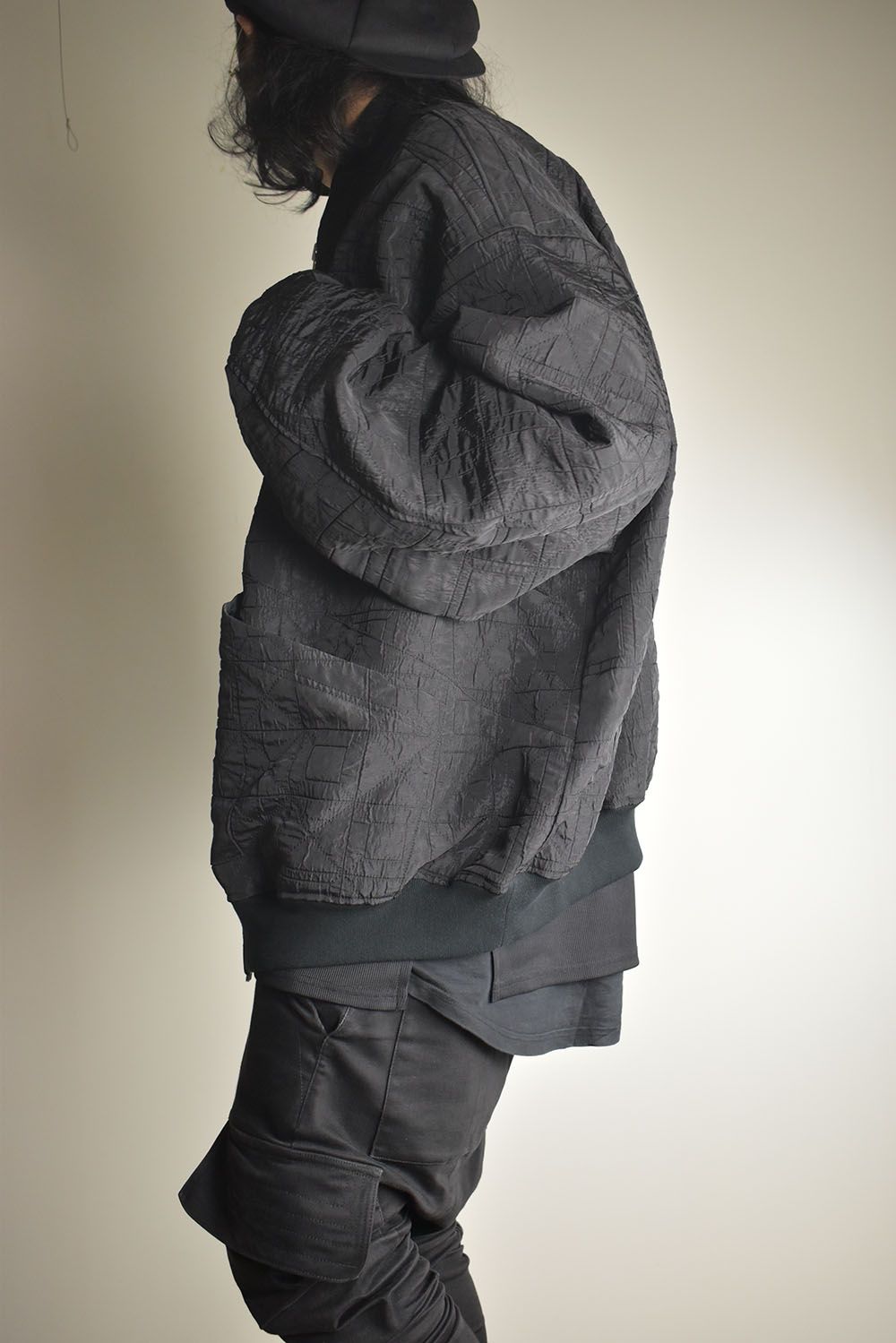 Geometry Jumbo MA-1 Blouson"Black" / ジオメトリージャンボMA-1ブルゾン"ブラック"