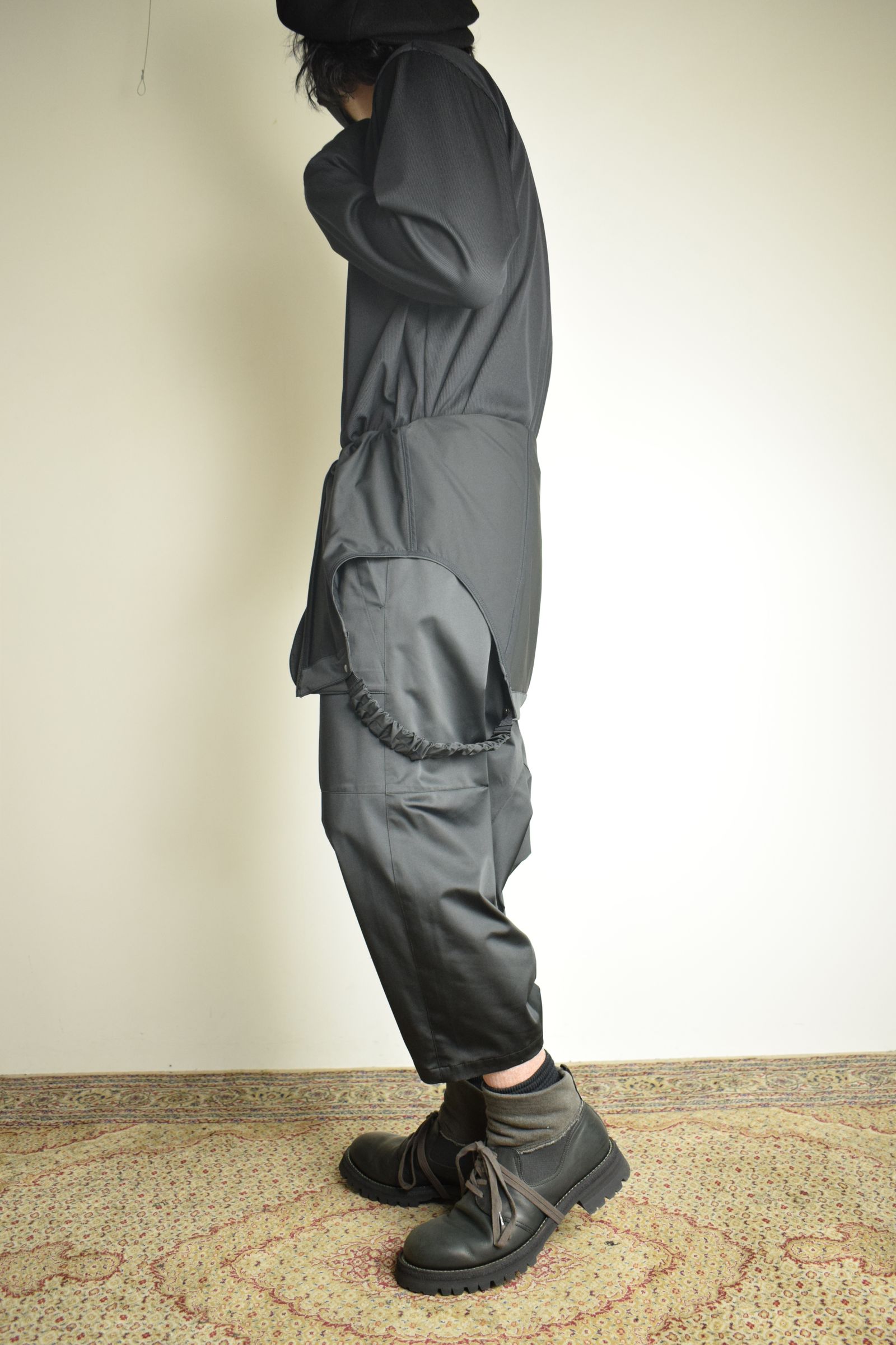 Deep Crotch Over All"Black" / ディープクロッチオーバーオール"ブラック"