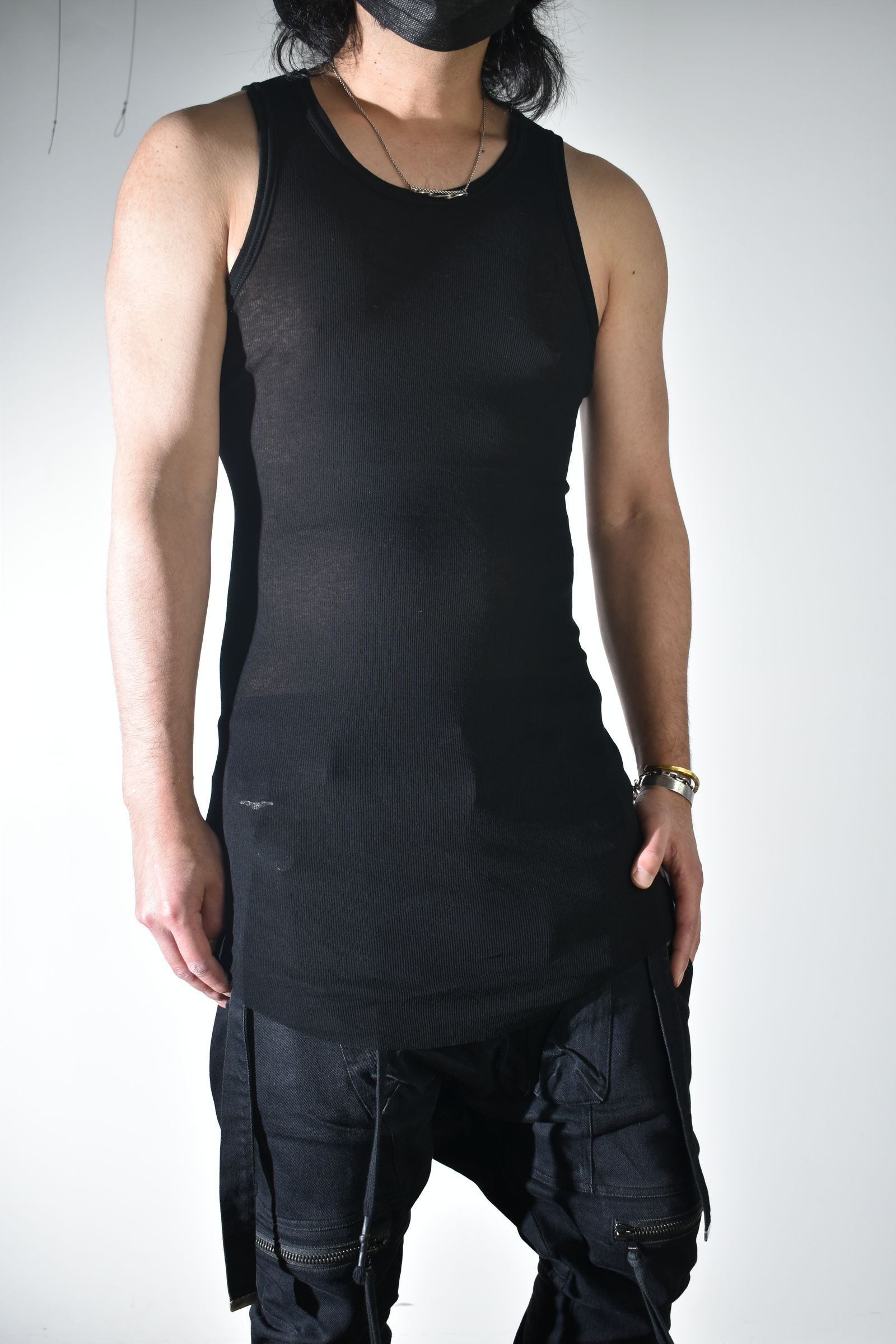 Rib Tank Top"Black" / リブタンクトップ"ブラック"