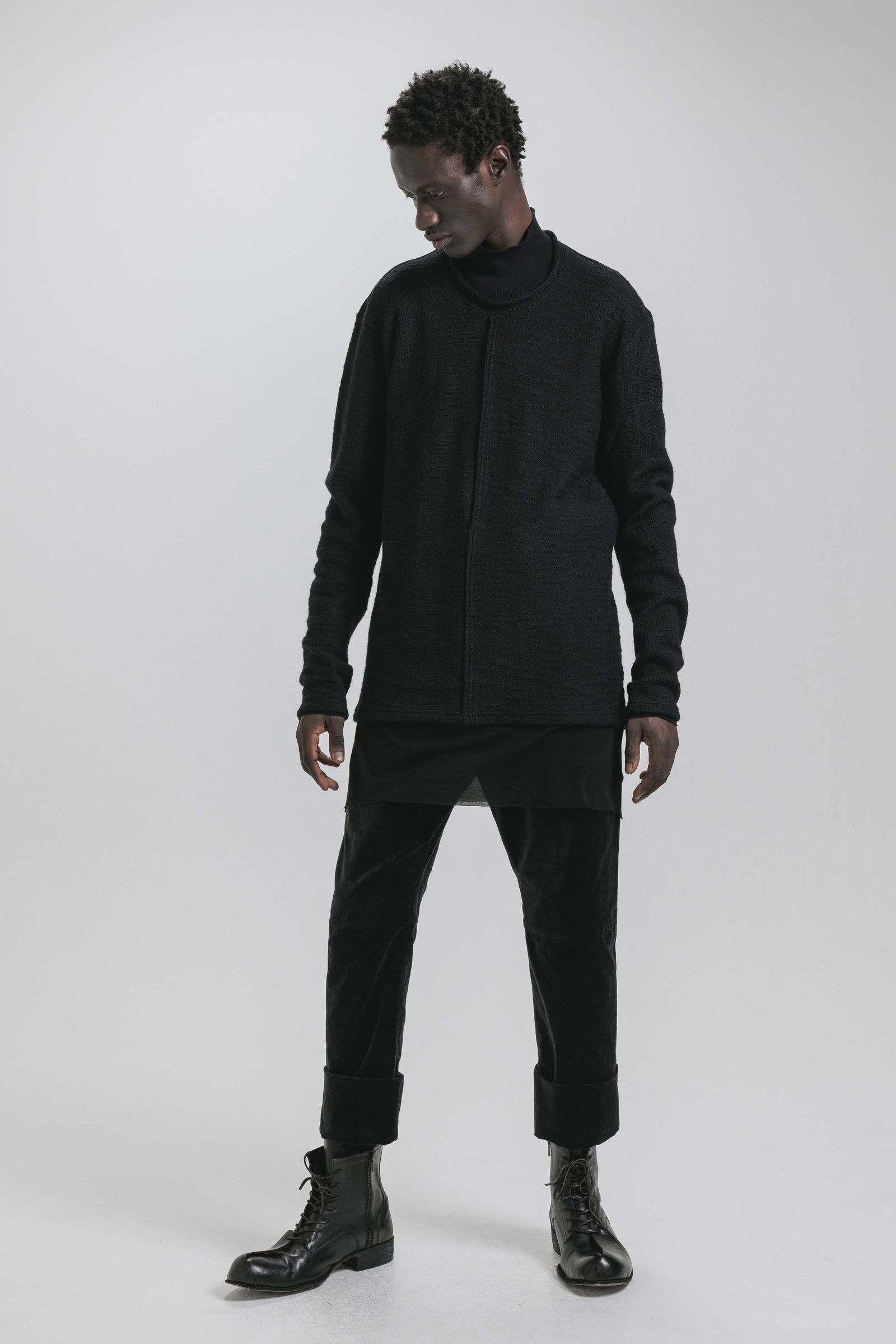 Layerd Long Sleeve Tee Shirt"Black" / レイヤードロングスリーブTeeシャツ"ブラック"