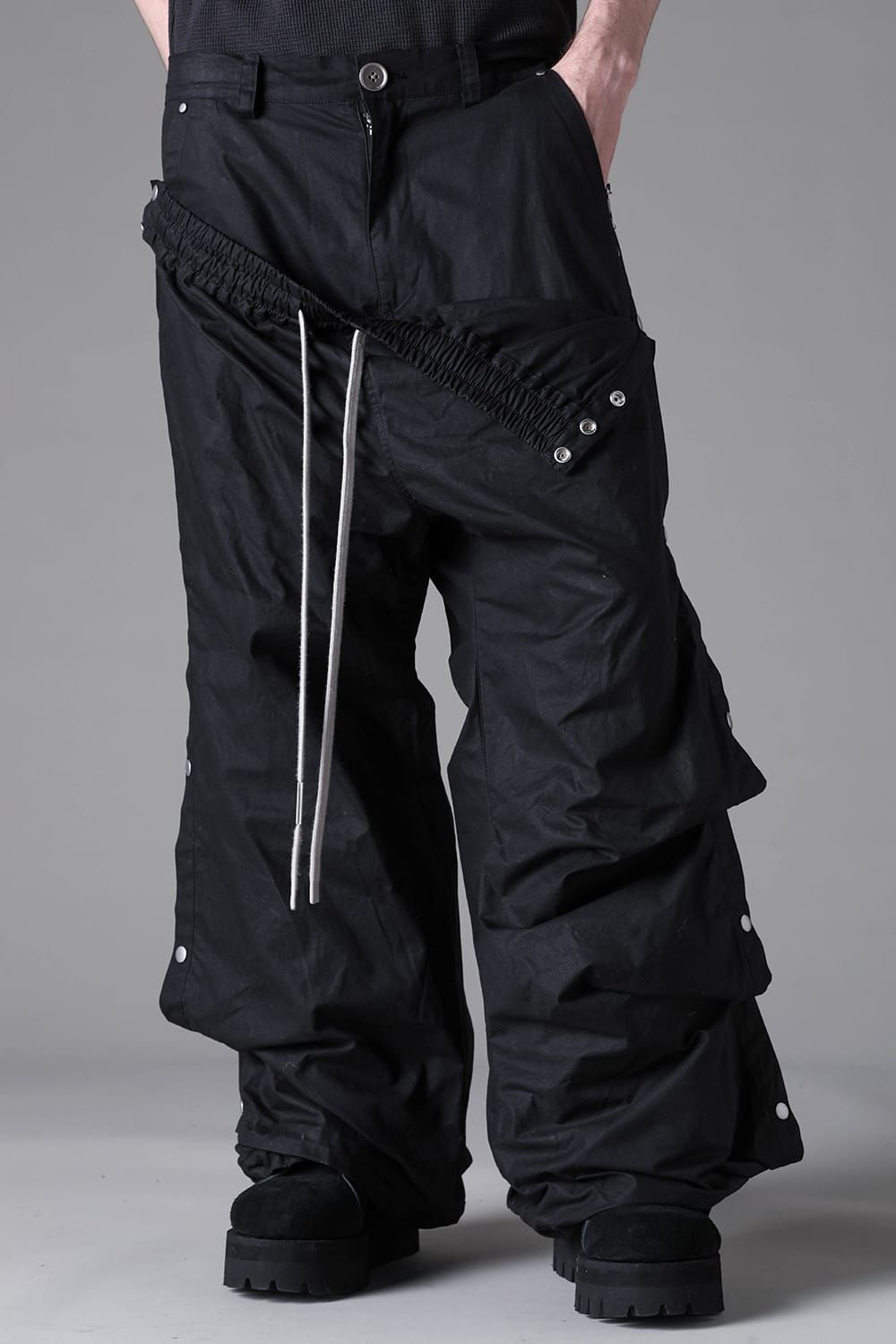 《2026AW先行予約》Layerd Baggy Pants"Black" / レイヤードバギーパンツ"ブラック"