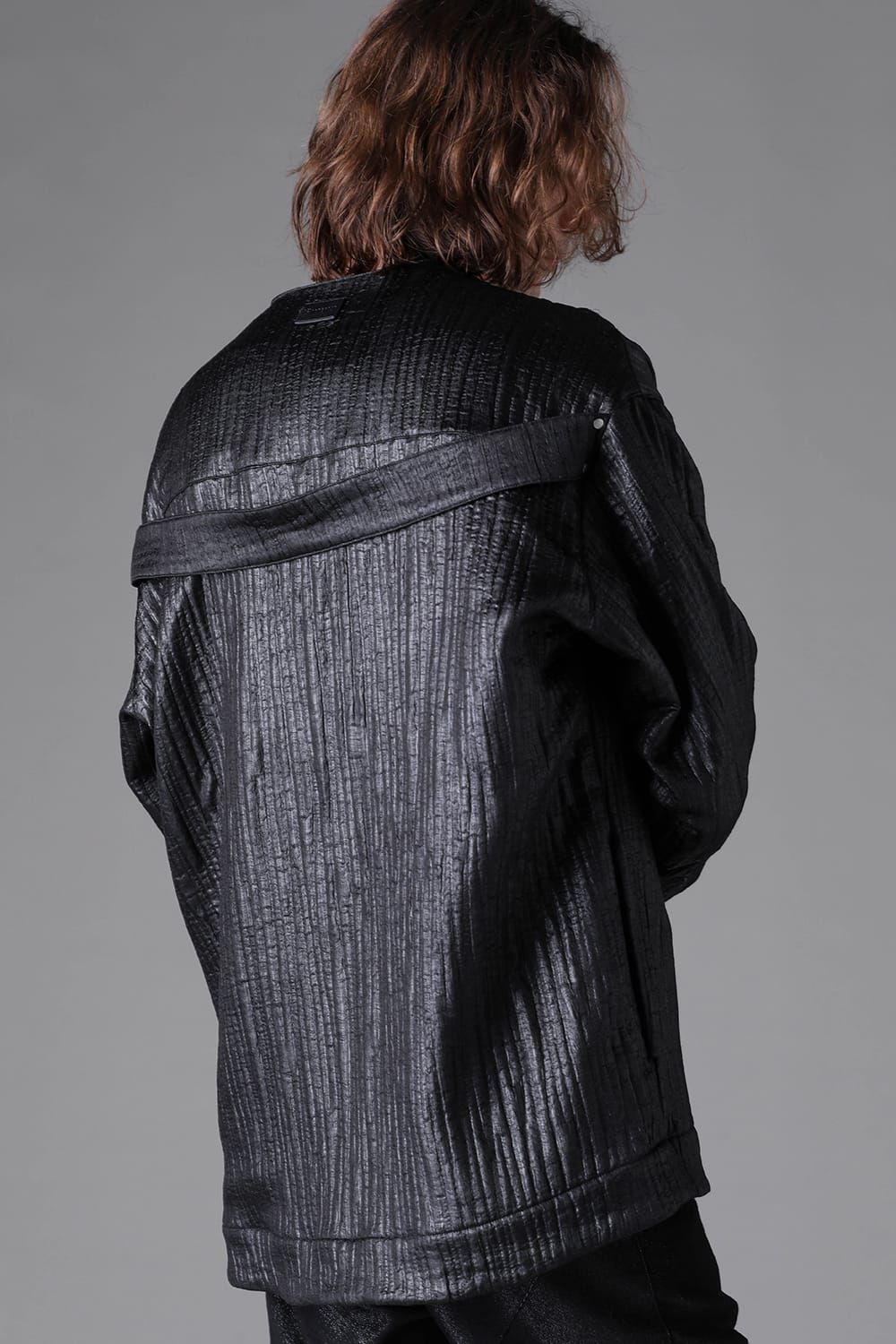 《2026AW先行予約》Lined Cardigan Shirts"ブラック" / ラインドカーディガンシャツ"ブラック"