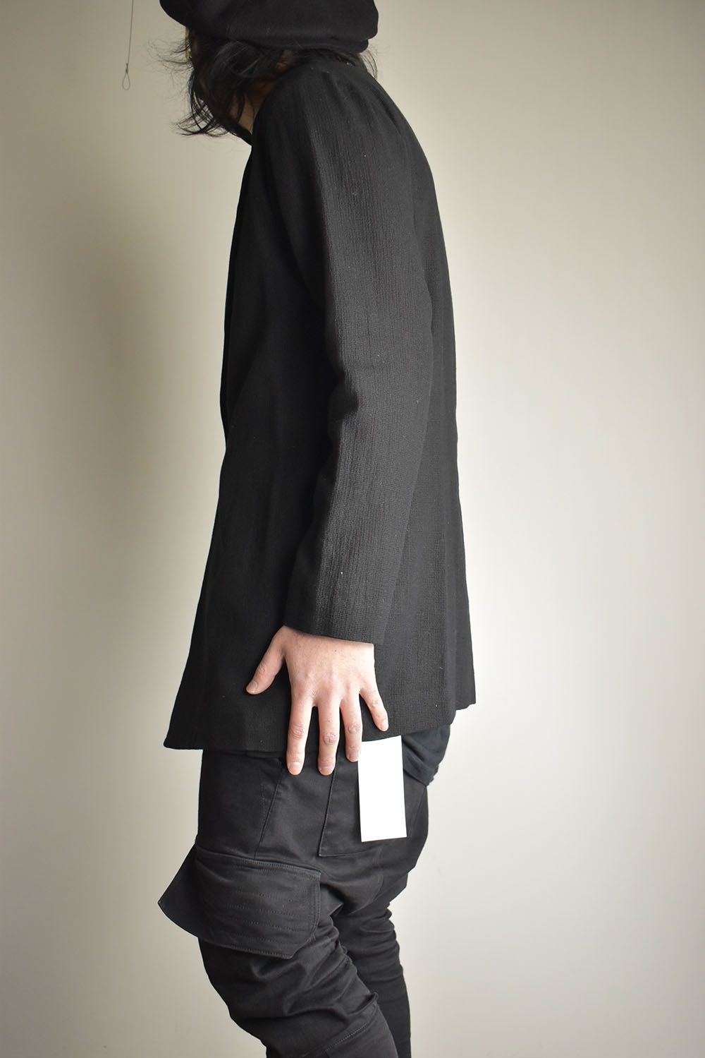 Linen Cotton Jacket"Black" / リネンコットンジャケット"ブラック"