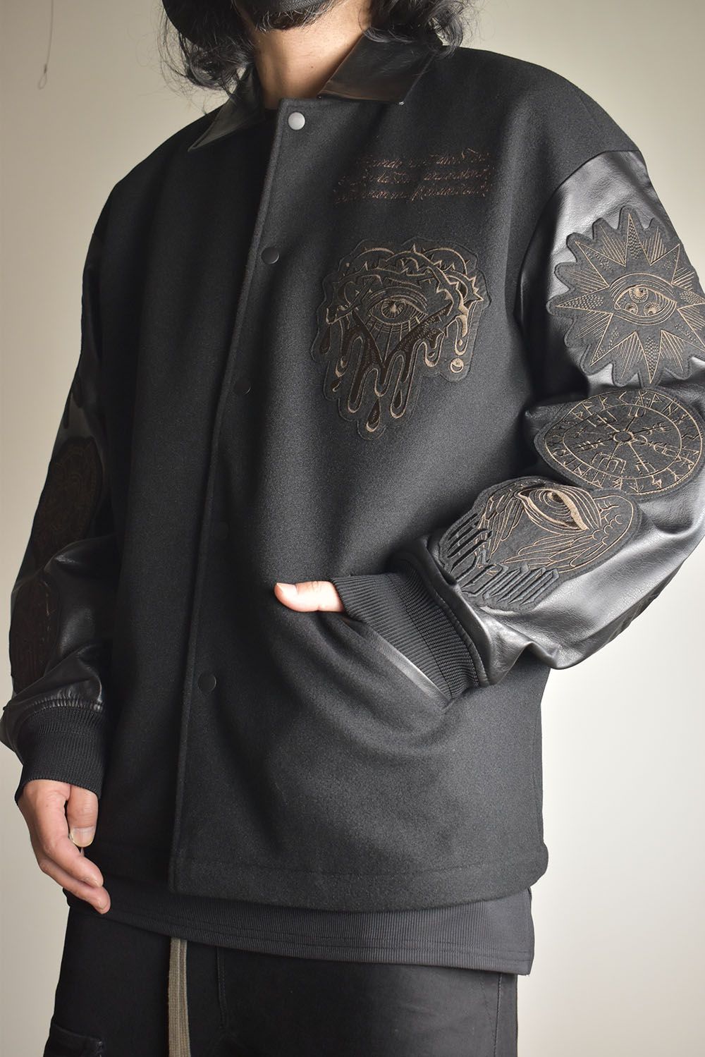 Heavy Melton Coach Jacket"Black" / ヘビーメルトンコーチジャケット"ブラック"