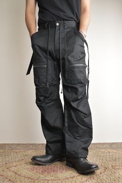 Jersey-like Denim Work Baggy Pants “Black" / ジャージーライクデニムワークバギーパンツ"ブラック"