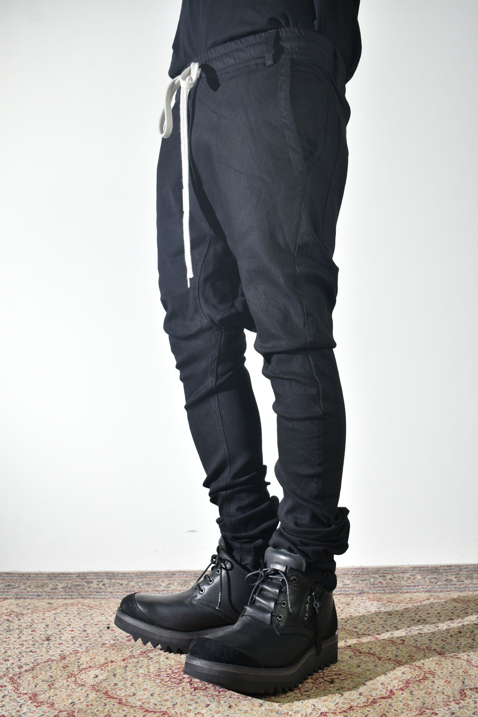 Stretch Denim Sarouel Skinny"Black" / ストレッチデニムサルエルスキニー"ブラック"