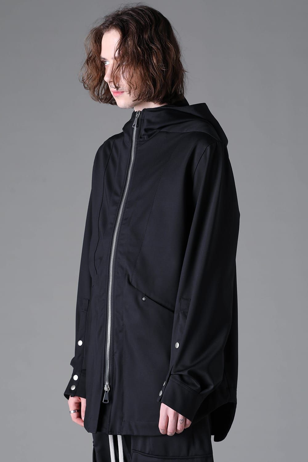 《2026AW先行予約》Technical Nylon Hoodie Blouson"Black" / テクニカルナイロンフーディブルゾン"ブラック"
