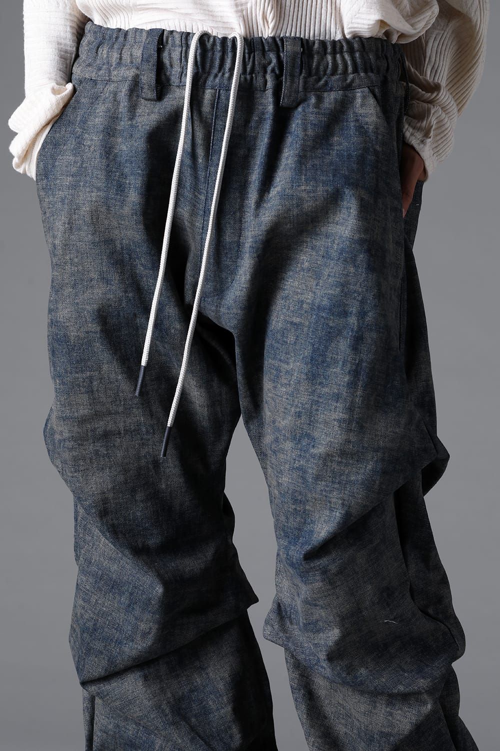 《2026SS先行予約》Blended Shades Denim Tuck Bootscut Pants"D.verdigris / L.verdigris /Steel Blue"/ ブレンデッドシェイドデニムタックブーツカットパンツ"ダークベルディグリ/ライトベルディグリ/スティールブルー"