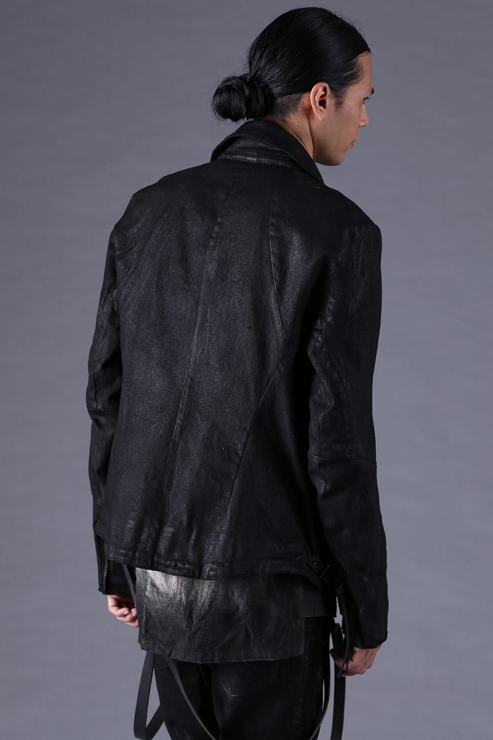 《2027SS先行予約分》Stretch Denim Coated Jacket"Black" / ストレッチデニムコーディングジャケット"ブラック"