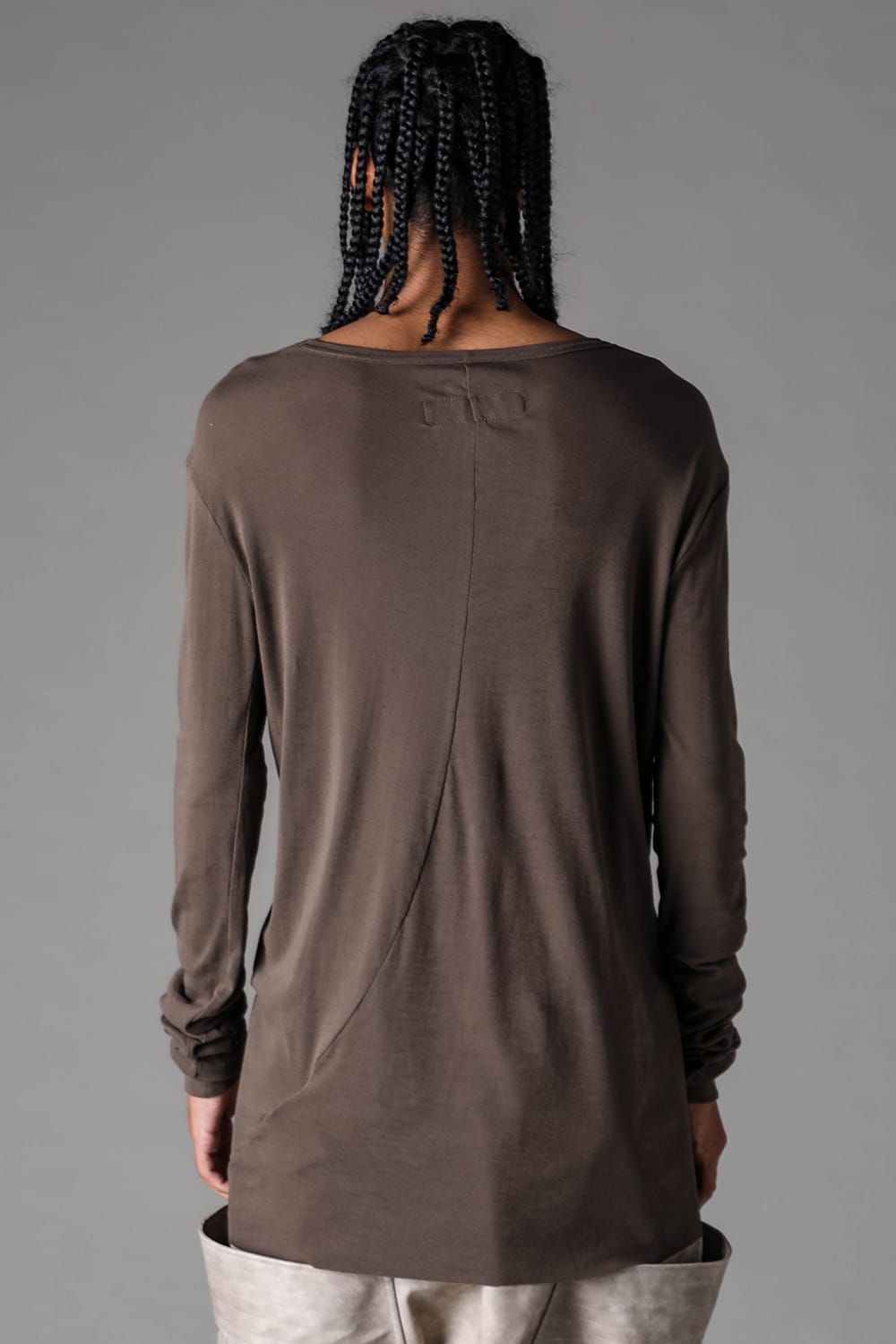 《2027SS先行予約》High Twist Rib Jersey Long Sleeve Tee "Black/ Sage Green / Brown / L.Grey / White "/ハイツイストリブジャージーロングスリーブTee"ブラック/セージグリーン/ブラウン/ライトグレー/ホワイト"