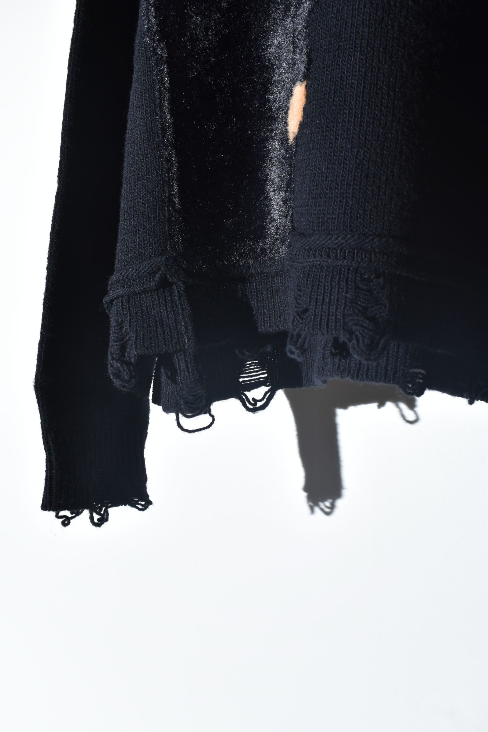 Dog Motif Intarsia Sweater "Black" / ドッグモチーフインターシャセーター"ブラック"