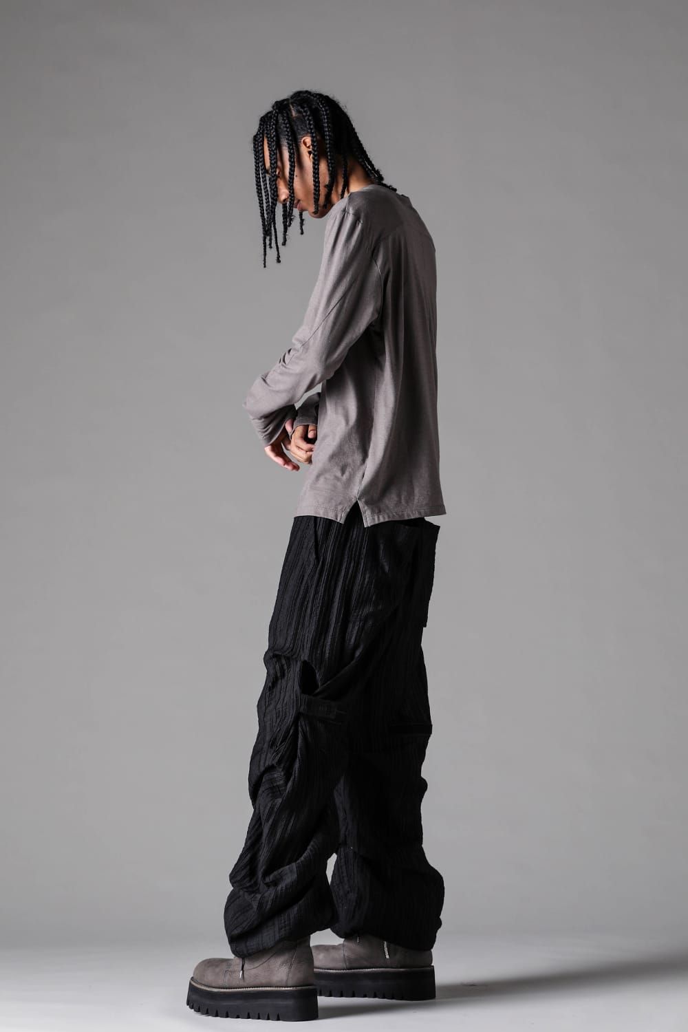 《2027SS先行予約》Henley Neck Long Sleeve "Black / Ivory / Greige / Ice Blue / Pale Shell" / ヘンリーネックロングスリーブ"ブラック/アイボリー/グレージュ/アイスブルー/ペイルシェル"