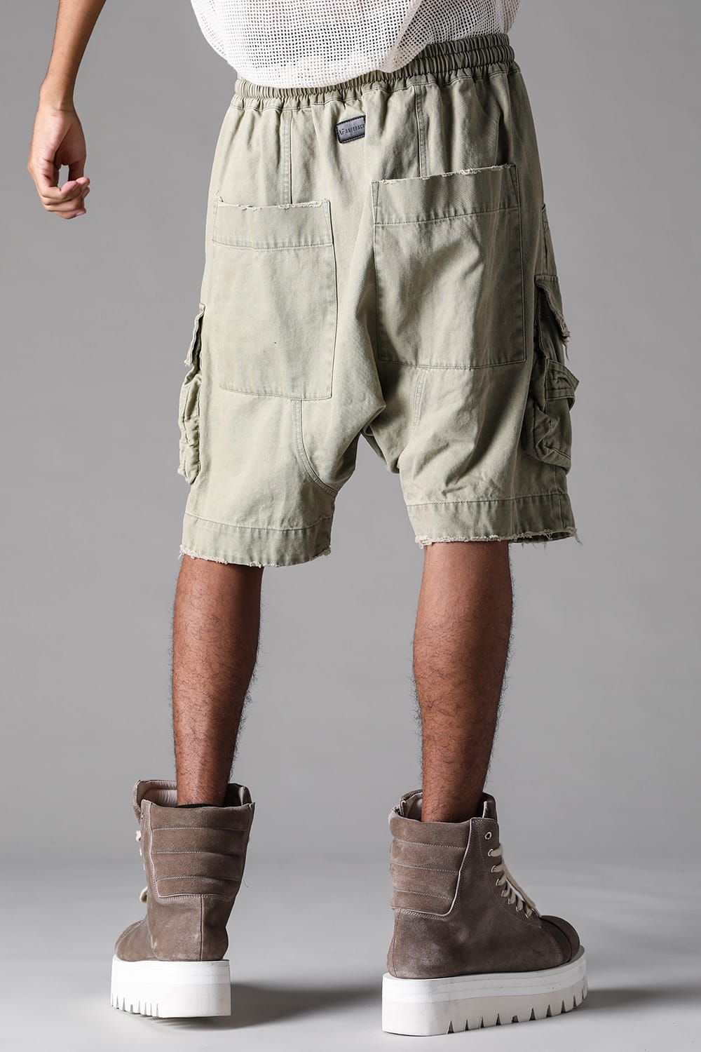 《2027SS先行予約》Sarrouel Cargo Shorts"Vintage Black / Dust Grey / Dusty Olive" / サルエルカーゴショーツ "ヴィンテージブラック /ダストグレー /ダスティオリーブ"