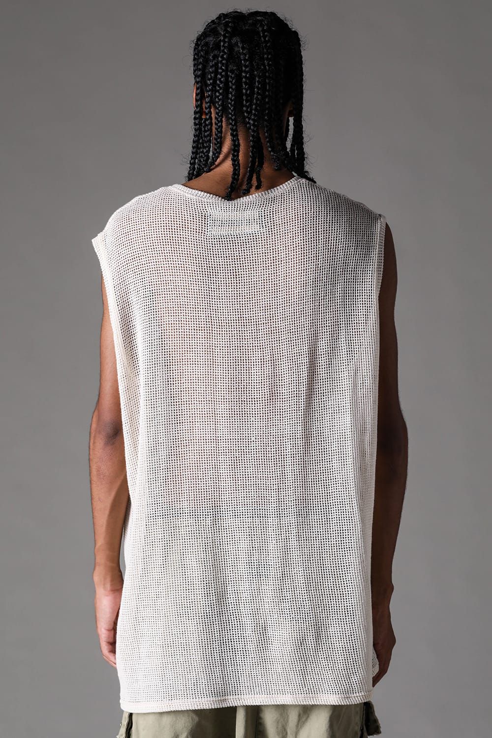 《2027SS先行予約》Mesh Tank Top "Ivory" / メッシュタンクトップ "アイボリー"