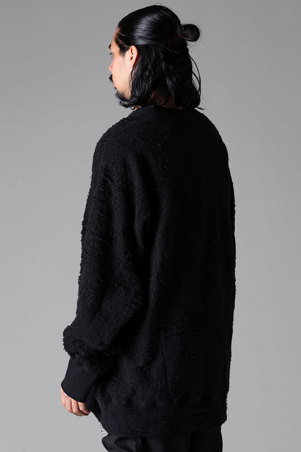 《2025AW先行予約》Damage Pile Dolman Top"Black" / ダメージパイル ドルマントップ"ブラック"