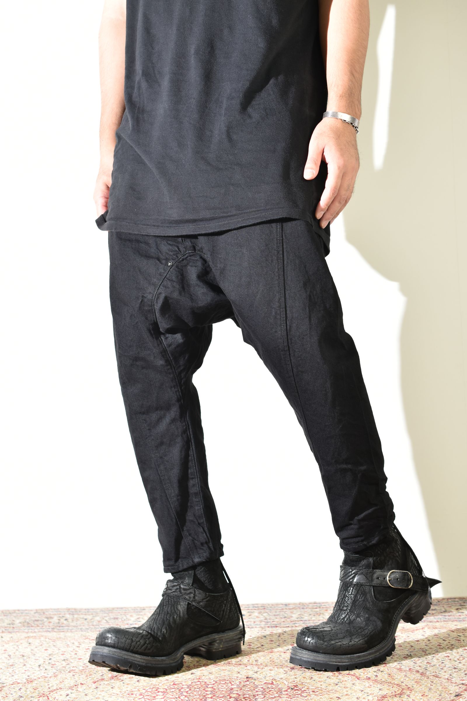 Sarrouel Denim Pants "Black" / サルエルデニムパンツ "ブラック"