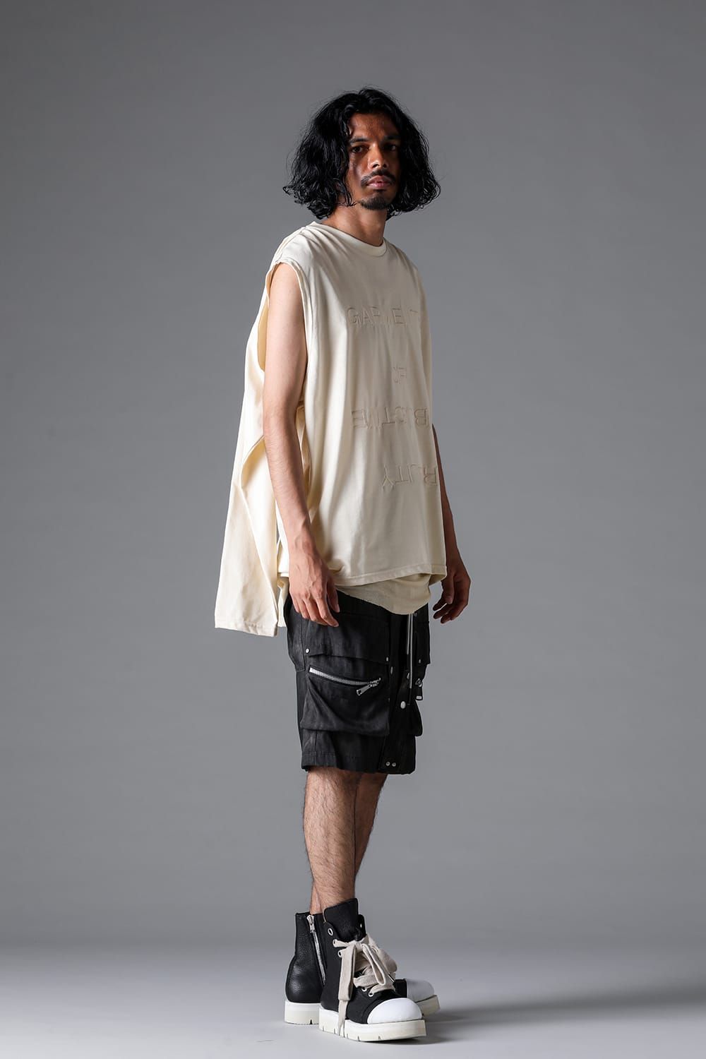 《2026SS先行予約》Cargo Shorts"Black / Uneven D.Grey / Uneven Grey" / カーゴショーツ"ブラック/アンイーブンダークグレー/アンイーブングレー"
