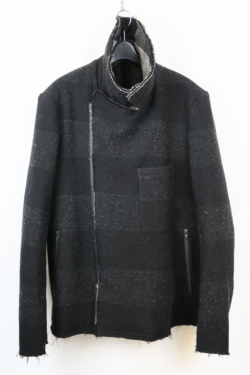 REVERSIBLE ZIP UP JACKET"Black"/リバーシブルジップアップジャケット"ブラック"