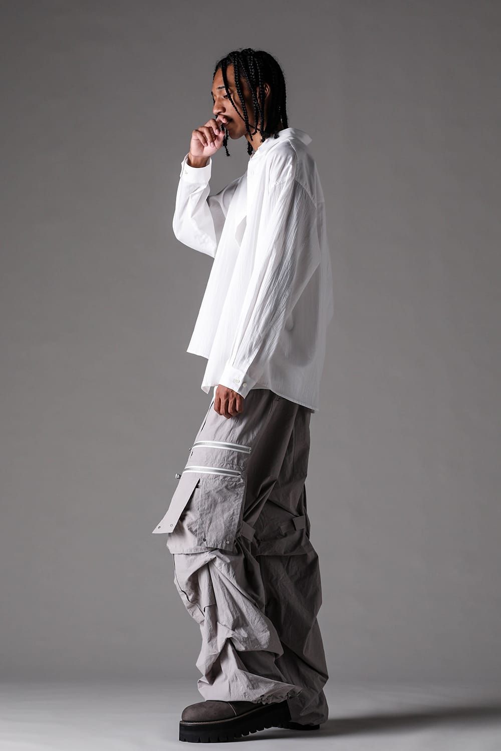《2027SS先行予約》Over Sized Shirts"Black / Blue /L.Pink / Ivory" / オーバーサイズシャツ "ブラック / ブルー / ライトピンク /アイボリー"