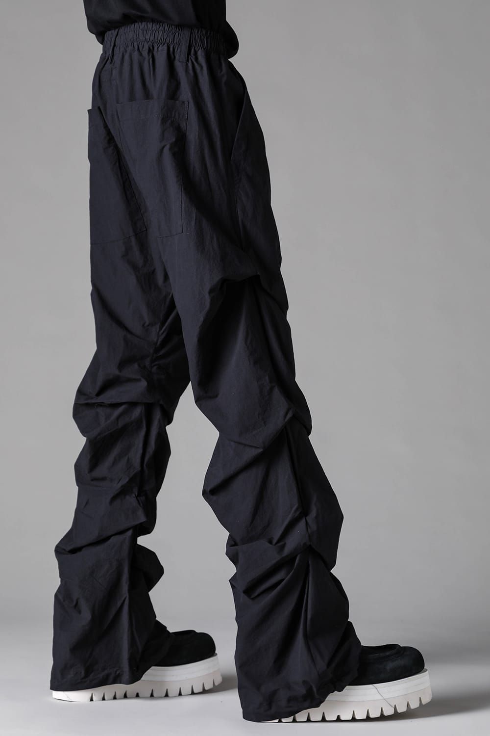 《2027SS先行予約》Tuck Baggy Patns "Black / L.Grey" / タックバギーパンツ"ブラック/ライトグレー"