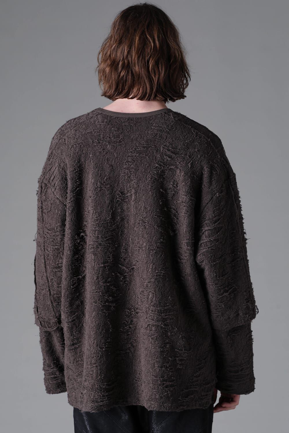 《2026AW先行予約》Layerd Over Sized Pullover"Khaki" / レイヤードオーバーサイズプルオーバー"カーキ"