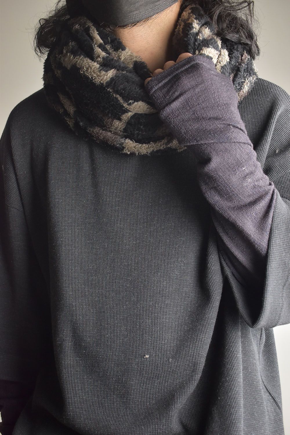 Millennium Big Snood "Dark Leopard"  / ミレニアムビッグスヌード"ダークレオパード"