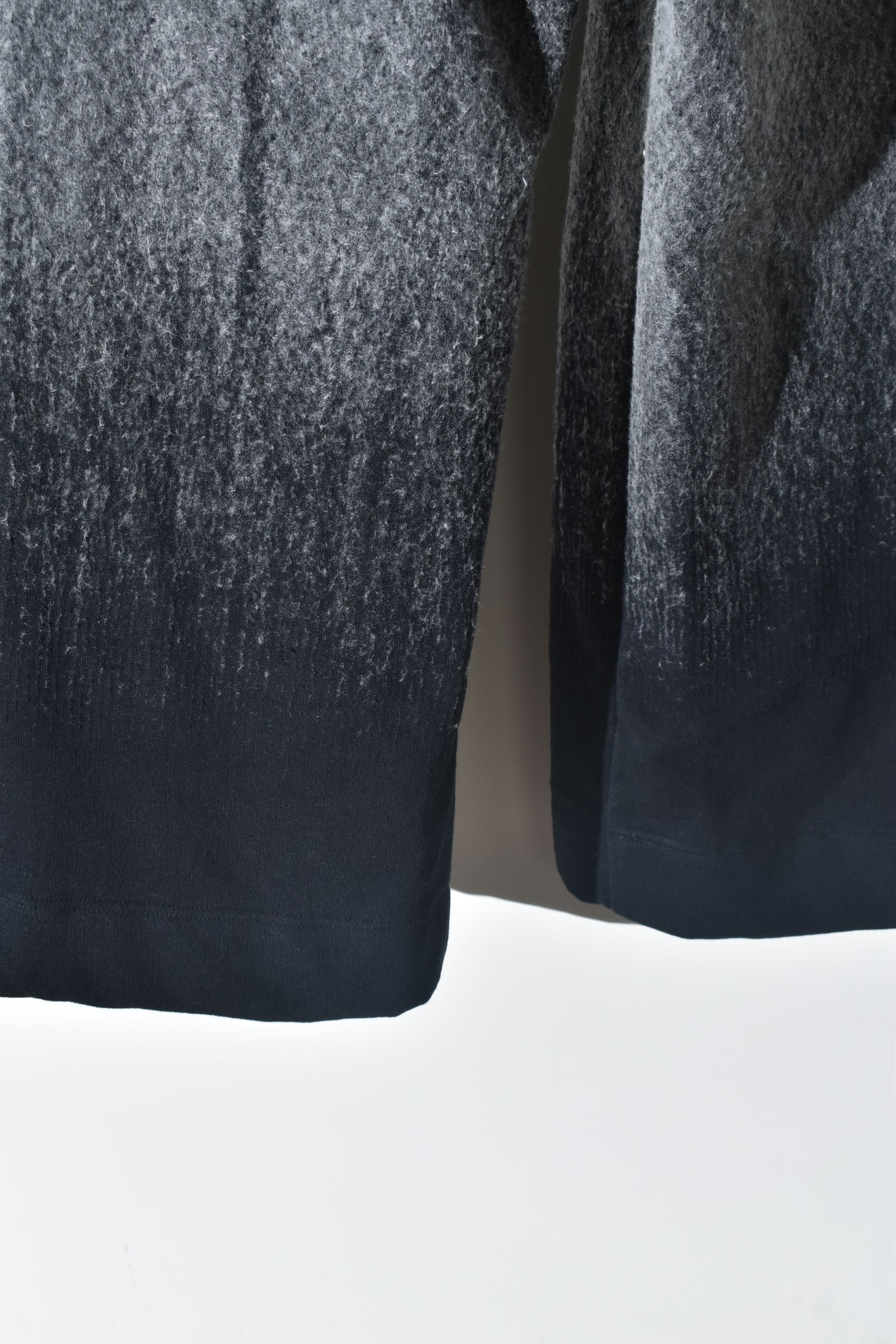 Gradient Needle Punch Sinflap Baggy Pants "Black Based" / グラデーションニードルパンチシンフラップバギーパンツ"ブラックベース"