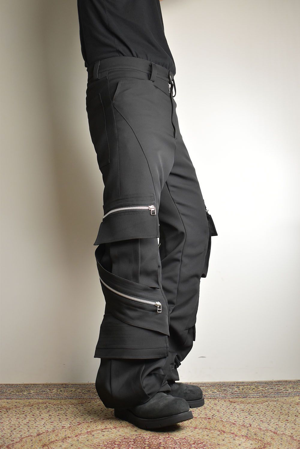 Cargo Flare Baggy Pants"Black" / カーゴフレアバギーパンツ"ブラック"