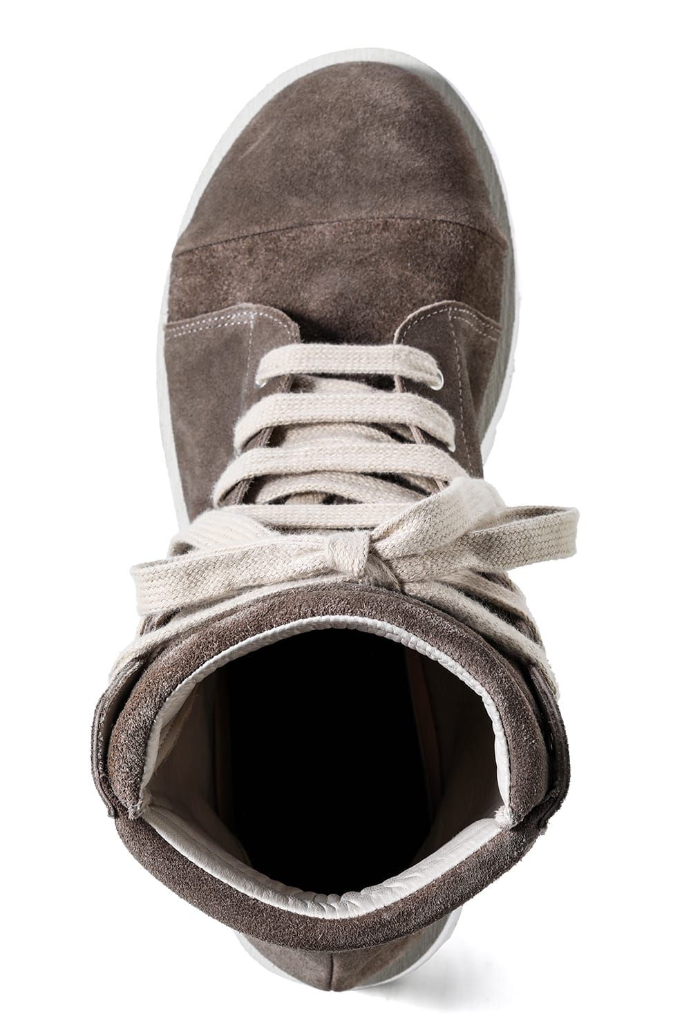 《2027SS先行予約分》 Fat Laces Leather Sneaker Boots "All Black / Black × White / Brown × White"  / ファットレースレザースニーカーブーツ"オールブラック / ブラック×ホワイト /ブラウン×ホワイト"