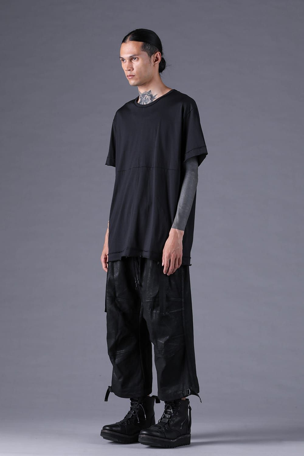 《2027SS先行予約分》100/3 Cotton S/ST T-Shirt"Black" / 100/3天竺ショートスリーブTee"ブラック"