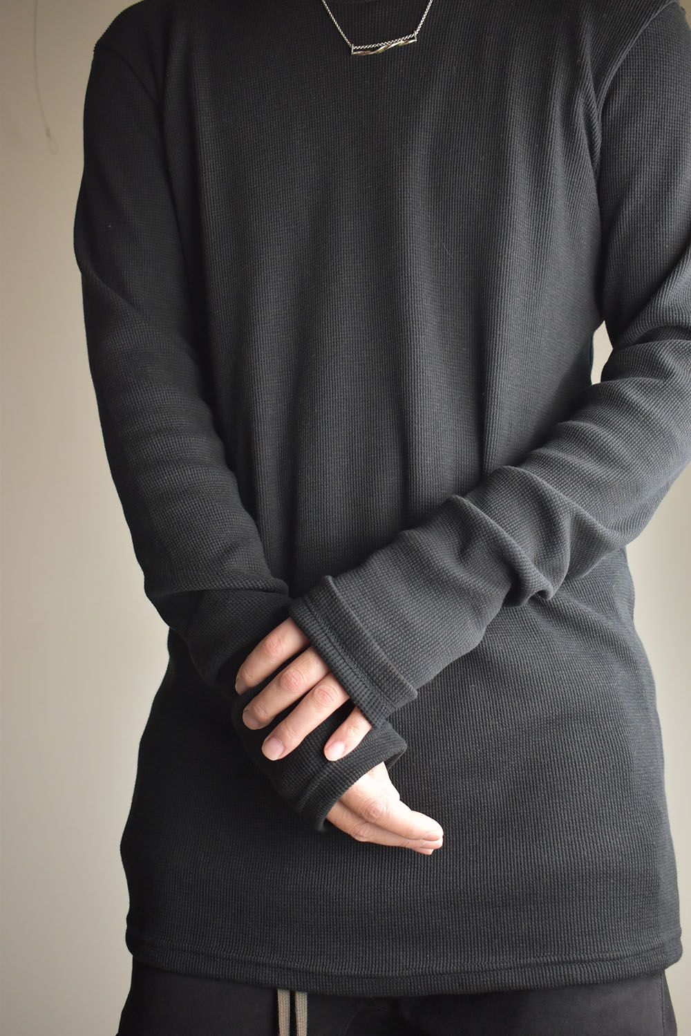 Crew Neck Top"Black" / クルーネックトップ"ブラック"