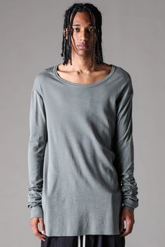 《2027SS先行予約》High Twist Rib Jersey Long Sleeve Tee "Black/ Sage Green / Brown / L.Grey / White "/ハイツイストリブジャージーロングスリーブTee"ブラック/セージグリーン/ブラウン/ライトグレー/ホワイト"