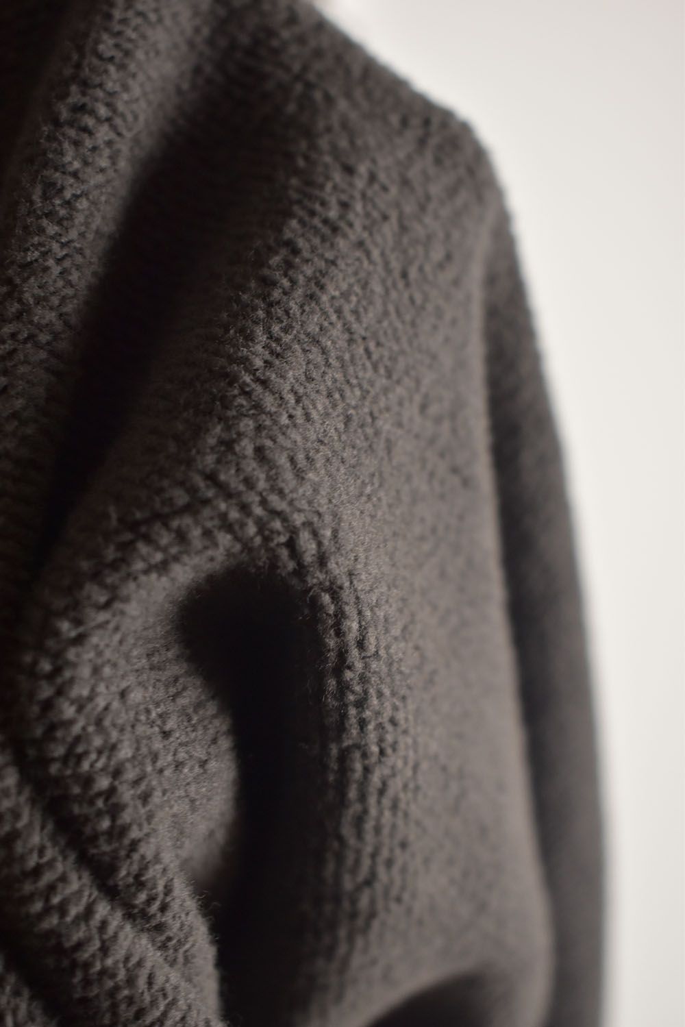 Untwisted Sweat Oversized Pullover Hoodie "Charcoal" / 無撚糸裏毛オーバーサイズプルオーバーフーディー"チャコール"