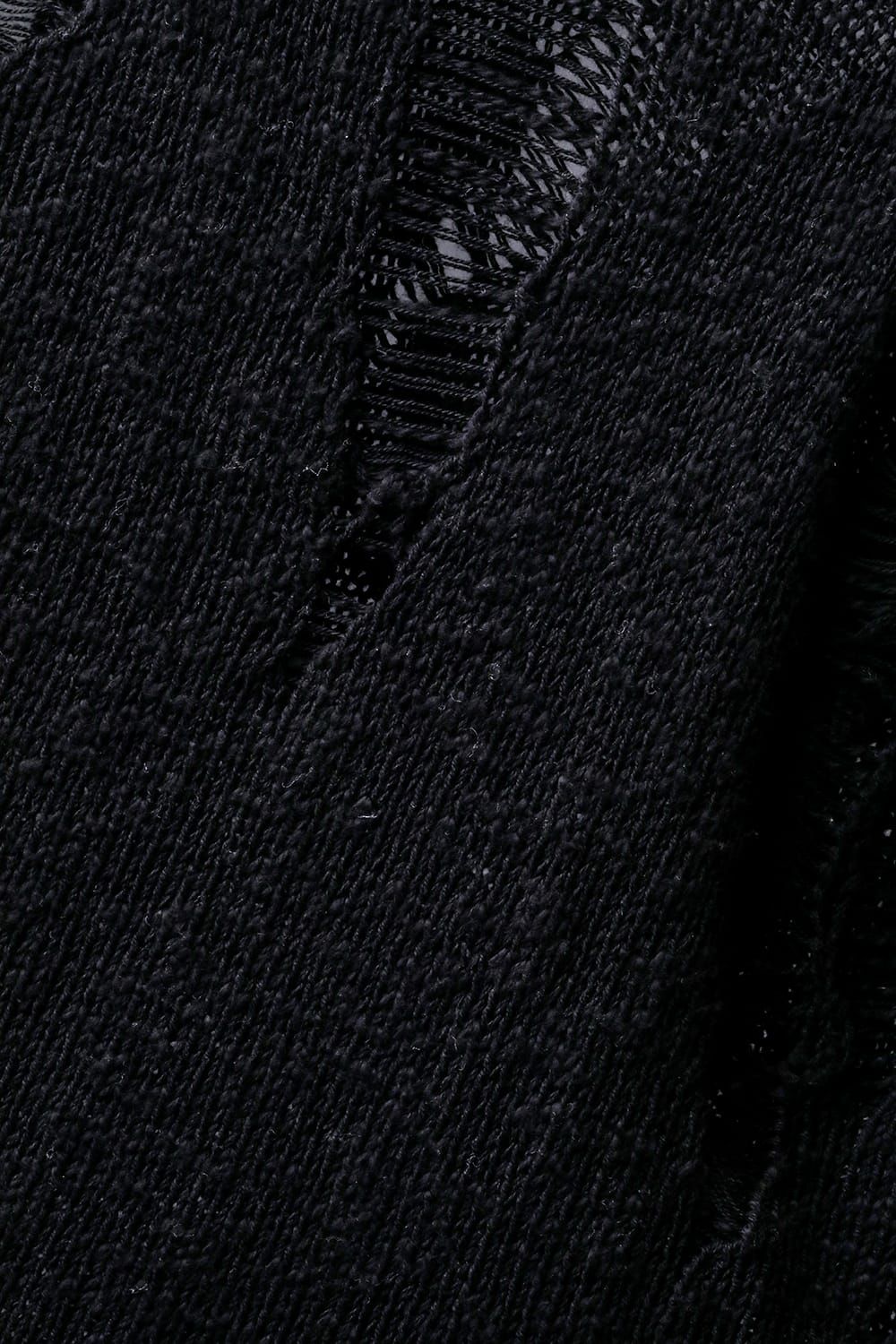 《2027SS先行予約分》3G Damage Knit Pullover "Black" / 3Gダメージニットプルオーバー"ブラック"