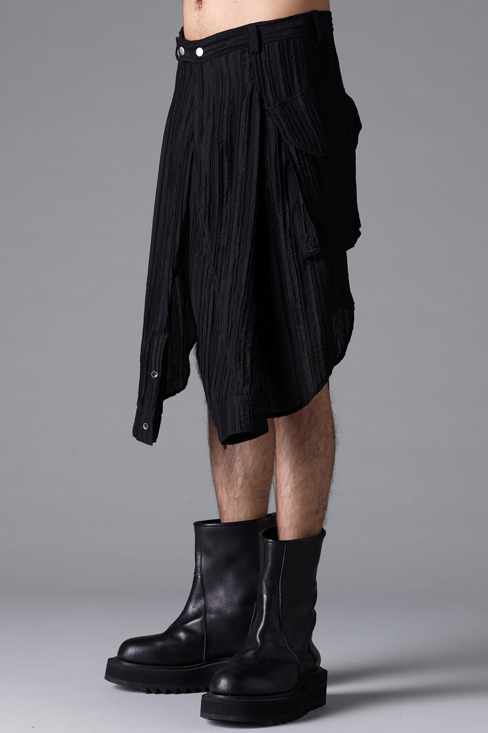 《2026SS先行予約》Sleeve Wrap Skirt"Black / Sand" /スリーブラップスカート"ブラック/サンド"