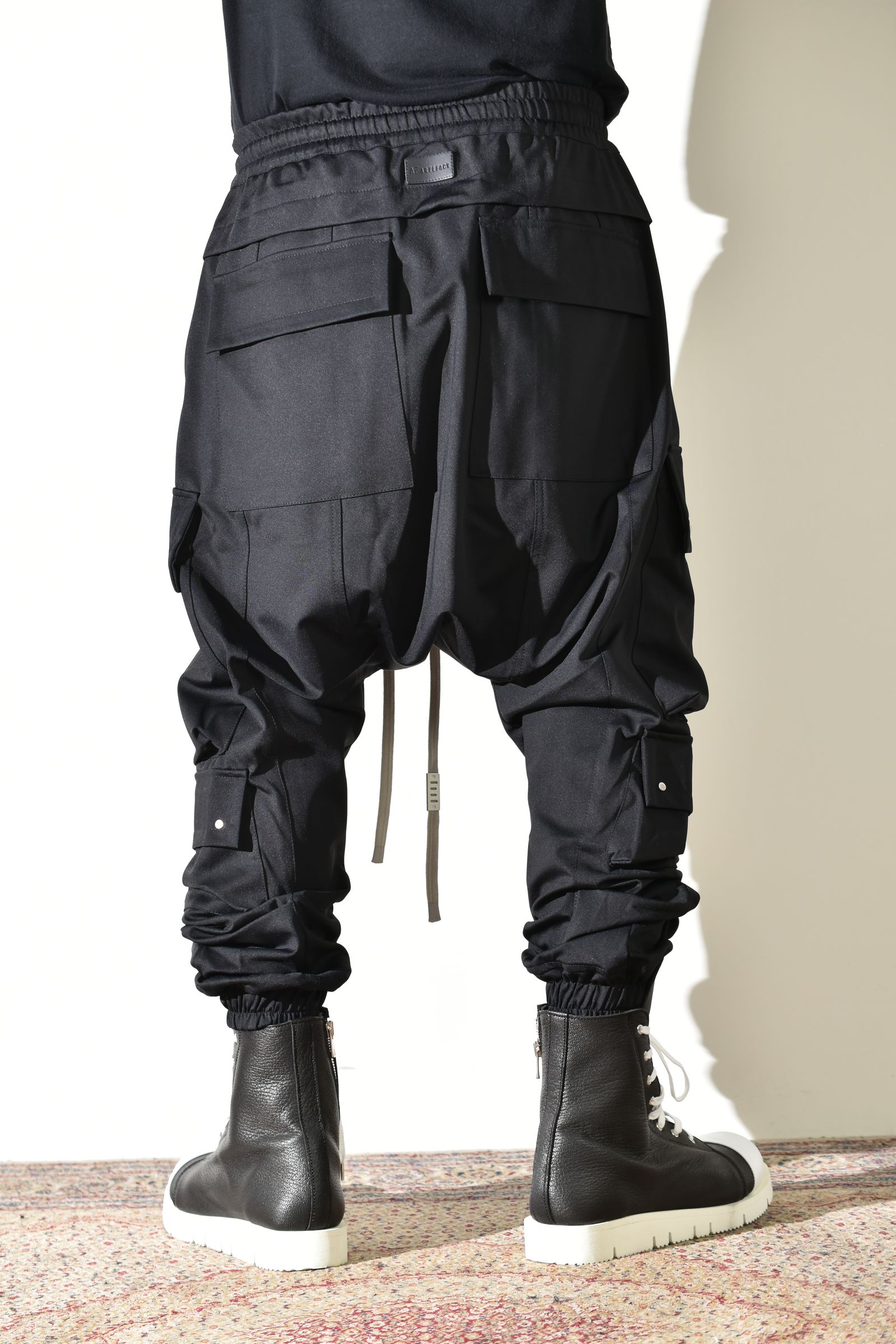 Technical Nylon Military Sarrouel Easy Pants"Black" / テクニカルナイロンミリタリーサルエルイージーパンツ"ブラック"