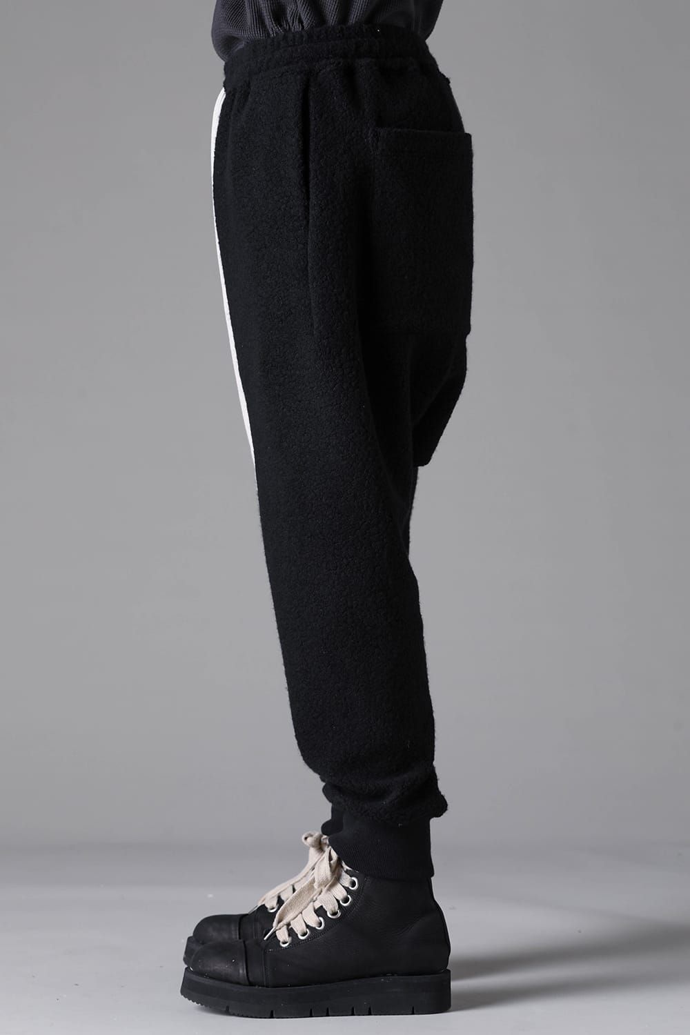 《2026AW先行予約》Sheep Pile Knit Sarrouel Easy Pants"Black / Khaki" / シープパイルニットサルエルイージーパンツ"ブラック/カーキ"