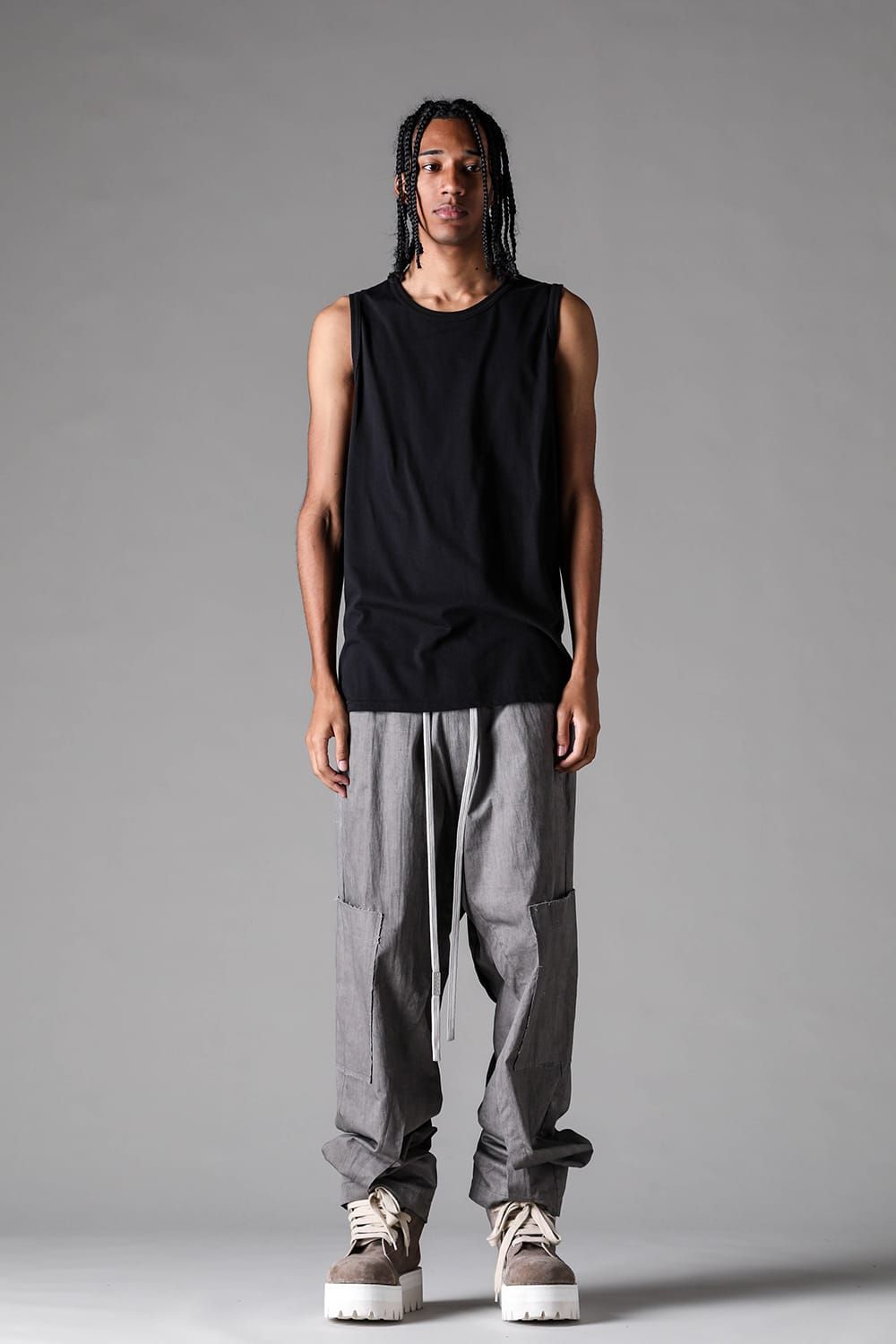 《2027SS先行予約》Regular  Tank Top"Black / Ivory / Grey / Greige" / レギュラータンクトップ "ブラック / アイボリー /グレー / グレージュ"