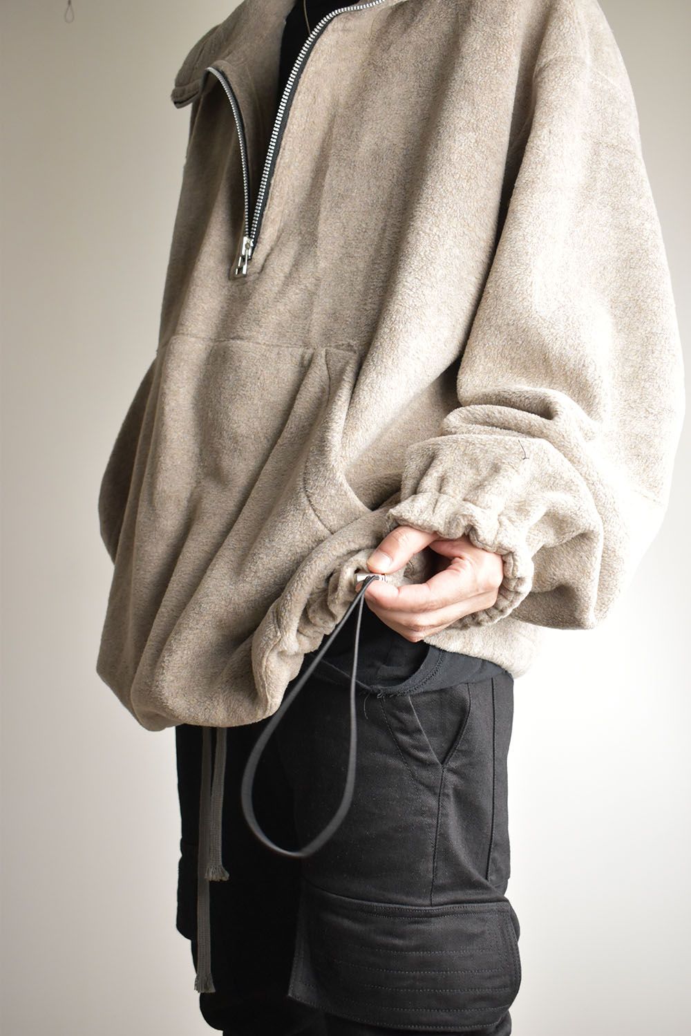 Fleece Hoodie"Beige" / フリースフーディ"ベージュ/"