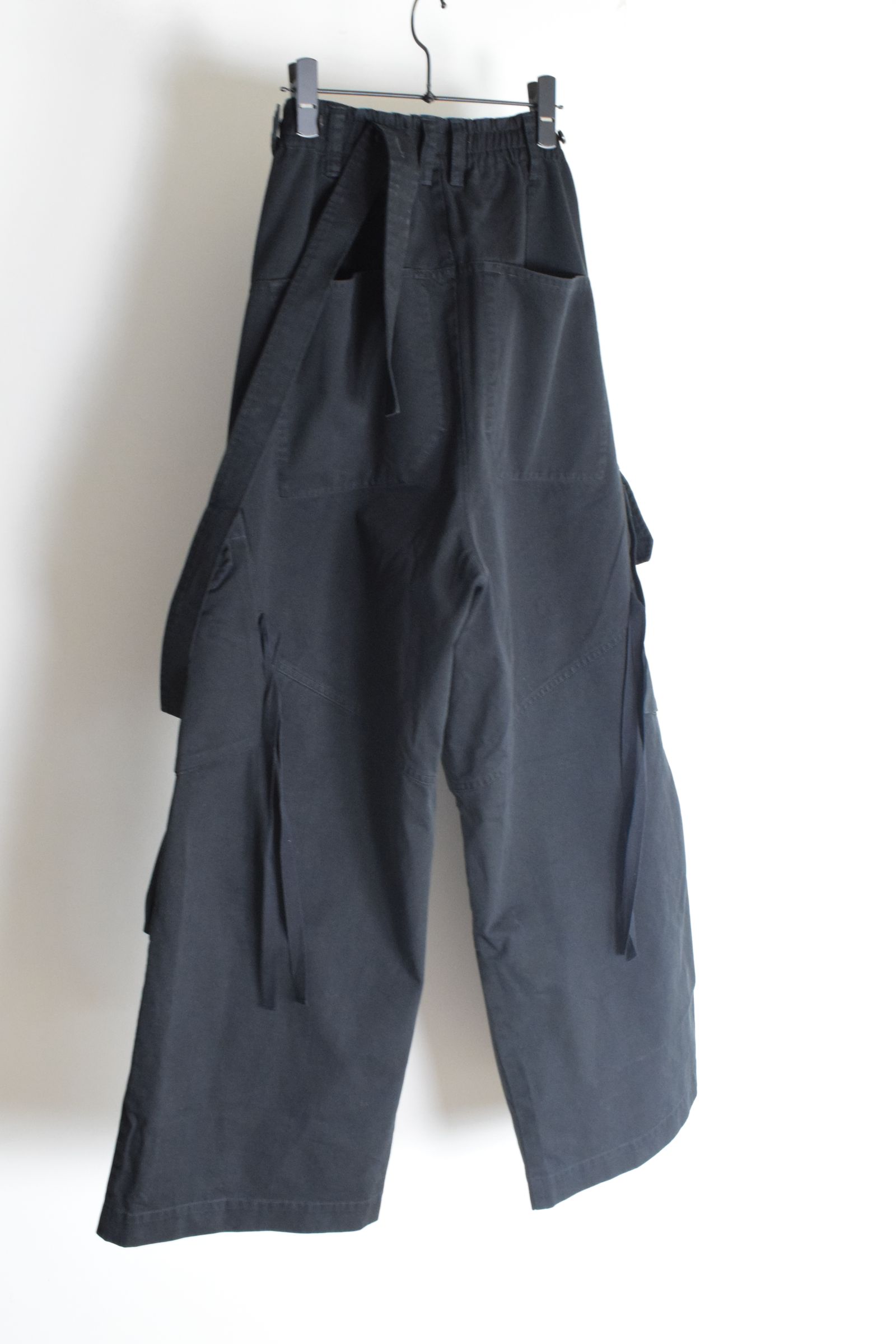 Cargo Flared pants"Black" / カーゴフレアパンツ"ブラック"