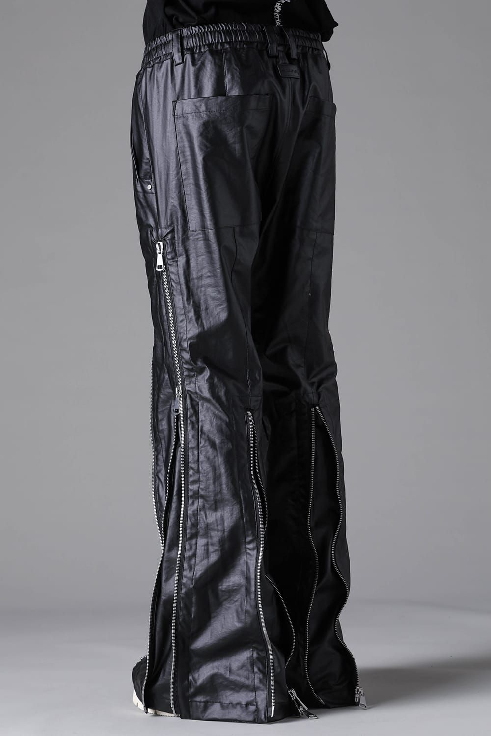 《2026AW先行予約》Zipped Fared Pants"Black" / ジップフレアパンツ"ブラック"